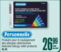 Jean Coutu Personnelle Selected allergy relief products offer
