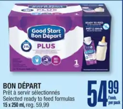 Jean Coutu BON DÉPART Selected ready to feed formulas offer