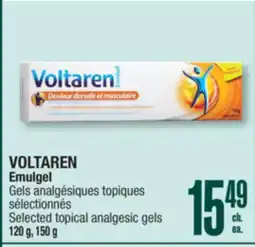 Jean Coutu VOLTAREN Emulgel Selected topical analgesic gels offer