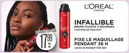 Jean Coutu L'OREAL INFALLIBLE 3-SECOND SETTING MIST offer