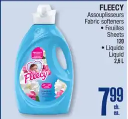 Jean Coutu FLEECY Fabric softeners offer