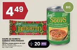 Rachelle-Bery Grocery AMY'S ORGANIC FROZEN BURRITO OR SOUP offer