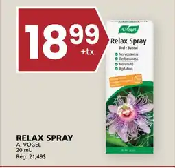 Rachelle-Bery Grocery A. VOGEL RELAX SPRAY offer