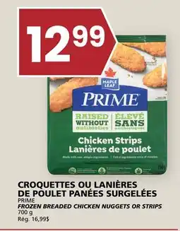 Rachelle-Bery Grocery PRIME FROZEN BREADED CHICKEN NUGGETS OR STRIPS offer
