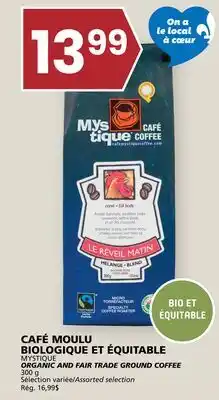 Rachelle-Bery Grocery MYSTIQUE ORGANIC AND FAIR TRADE GROUND COFFEE offer