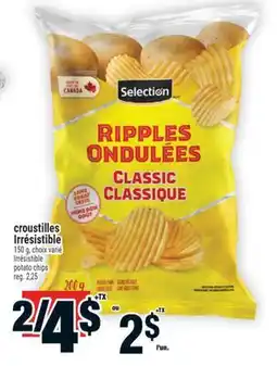 Super C croustilles Irrésistible | Irrésistible potato chips offer
