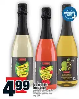 Super C JUS PÉTILLANT IRRÉSISTIBLE | IRRÉSISTIBLE SPARKLING JUICE offer