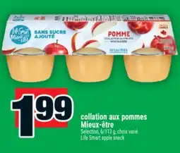 Super C collation aux pommes Mieux-être | Life Smart apple snack Selection offer