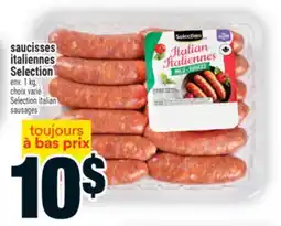 Super C SAUCISSES ITALIENNES SELECTION | SELECTION ITALIAN SAUSAGES offer