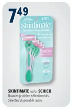 Familiprix Skintimate Sensitive unscented women disposable razors 4un offer