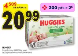 Familiprix Huggies Natural Care sensitive skin & fragrance free baby wipes 10x56un offer