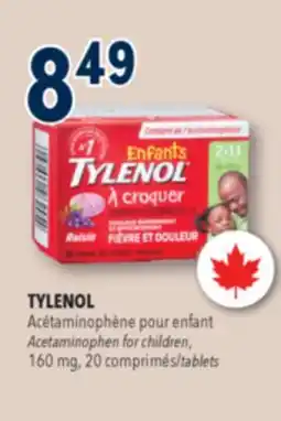 Familiprix Tylenol Children's fever & pain grape flavour acetaminophen chewable tablets 20un offer