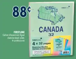 Familiprix FIRSTLINE Exercice book ruled, 4 units offer