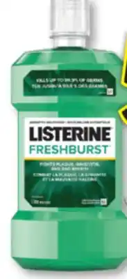 Familiprix Listerine fresh burst antiseptic mouthwash offer