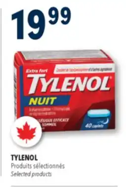 Familiprix Tylenol Extra Strength nighttime pain reliever + sleep aid caplets 40un offer