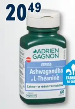 Familiprix Adrien Gagnon Stress Ashwagandha and L-Theanine capsules 60un offer