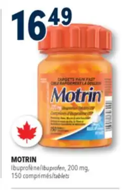Familiprix Motrin ibuprofen tablets USP 200mg Regular Strength 150un offer