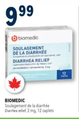 Familiprix Biomedic diarrhea relief 2mg caplets 12un offer