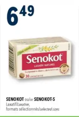 Familiprix Senokot natural laxative tablets 30un offer