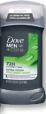 Familiprix Dove Men+Care deodorant stick Citrus Extra Fresh 85g offer