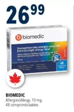 Familiprix Biomedic extra strength allergy relief tablets 48un offer