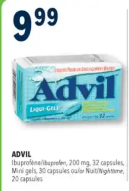 Familiprix Advil Liqui-Gels ibuprofen capsules 32un offer