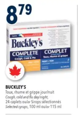 Familiprix Buckley's Complete Extra Strength Cough Cold & Flu Day & Night Caplets Combo 24un offer