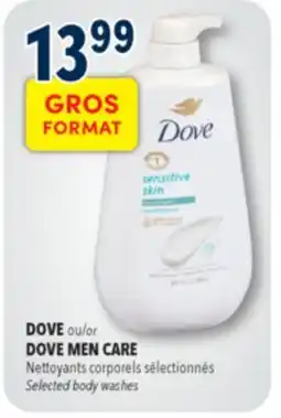 Familiprix DOVE or DOVE MEN CARE Selected body washes offer