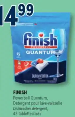Familiprix Finish Powerball Quantum dishwasher detergent tabs 45un offer