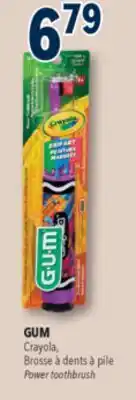 Familiprix GUM Crayola Power toothbrush offer