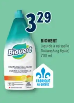 Familiprix BIOVERT Dishwashing liquid offer