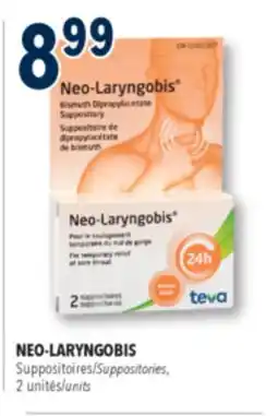 Familiprix Rougier Neo-Laryngobis suppositories for adults 2un offer