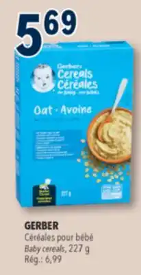 Familiprix GERBER Baby cereals offer