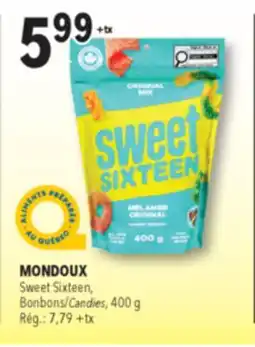 Familiprix MONDOUX Sweet Sixteen, Candies offer