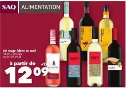Marche Ami vin rouge, blanc ou rosé offer