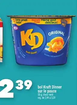 Marche Ami bol Kraft Dinner sur le pouce offer