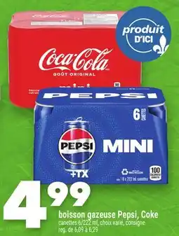Marche Ami boisson gazeuse Pepsi, Coke offer