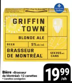 Pasquier Bière Brasseur de Montréal offer