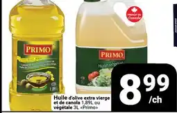 Pasquier Huile d'olive extra vierge et de canola, 1,89 L, ou huile végétale 3 L Primo offer