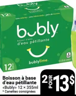 Pasquier Boisson à base d'eau pétillante Bubly offer