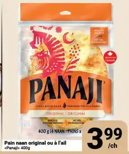 Pasquier Pain naan original ou à l'ail Panaji offer