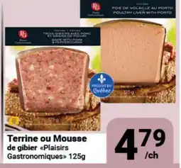 Pasquier Terrine ou Mousse de gibier Plaisirs Gastronomiques offer