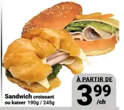 Pasquier Sandwich croissant ou kaiser offer