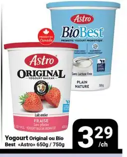 Pasquier Yogourt Original ou Bio Best Astro offer
