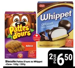 Pasquier Biscuits Pattes D'ours ou Whippet Dare offer