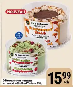 Pasquier Gâteau pistache framboise ou caramel salé Allard Traiteur offer