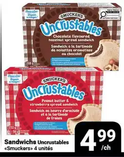 Pasquier Sandwich Uncrustables Smuckers offer