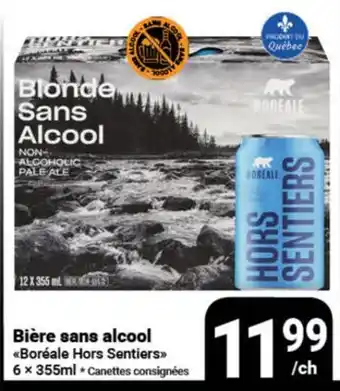 Pasquier Bière sans alcool Boréale Hors Sentiers offer