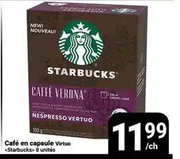 Pasquier Café en capsule Virtuo Starbucks offer