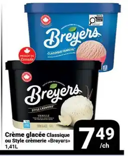 Pasquier Crème glacée Classique ou Style crèmerie Breyers offer